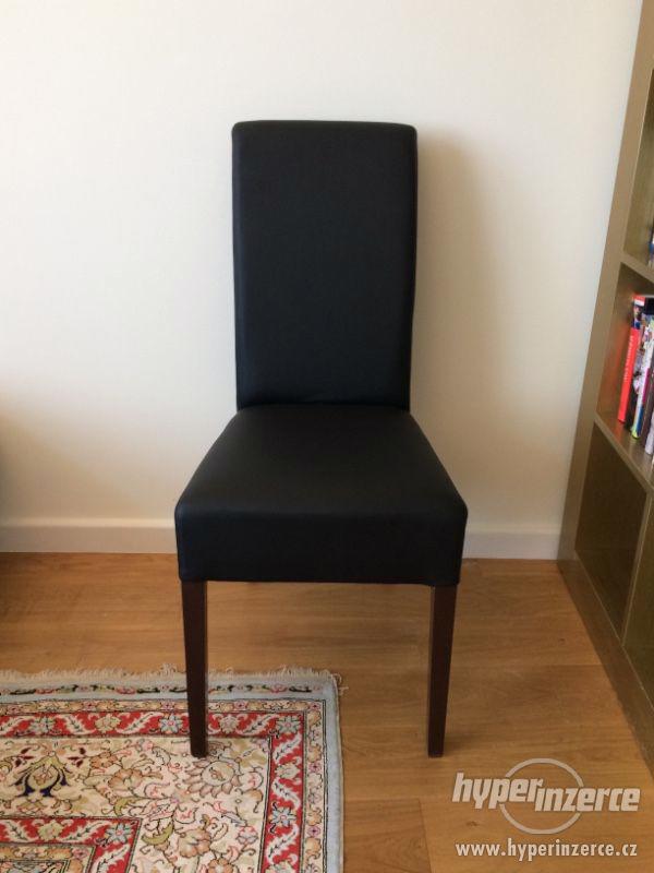 Židle VANESSA, černá, koženka - foto 3