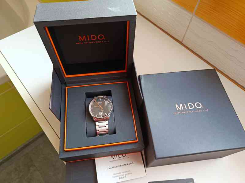 Švýcar.Mido Commander Big Date M021.626.11.051-Nové.Záruka.  - foto 18