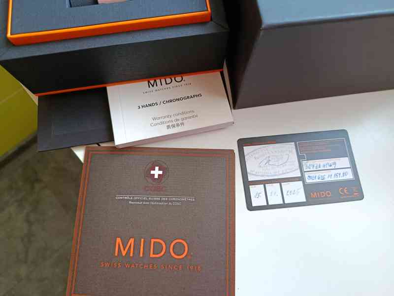 Švýcar.Mido Commander Big Date M021.626.11.051-Nové.Záruka.  - foto 19