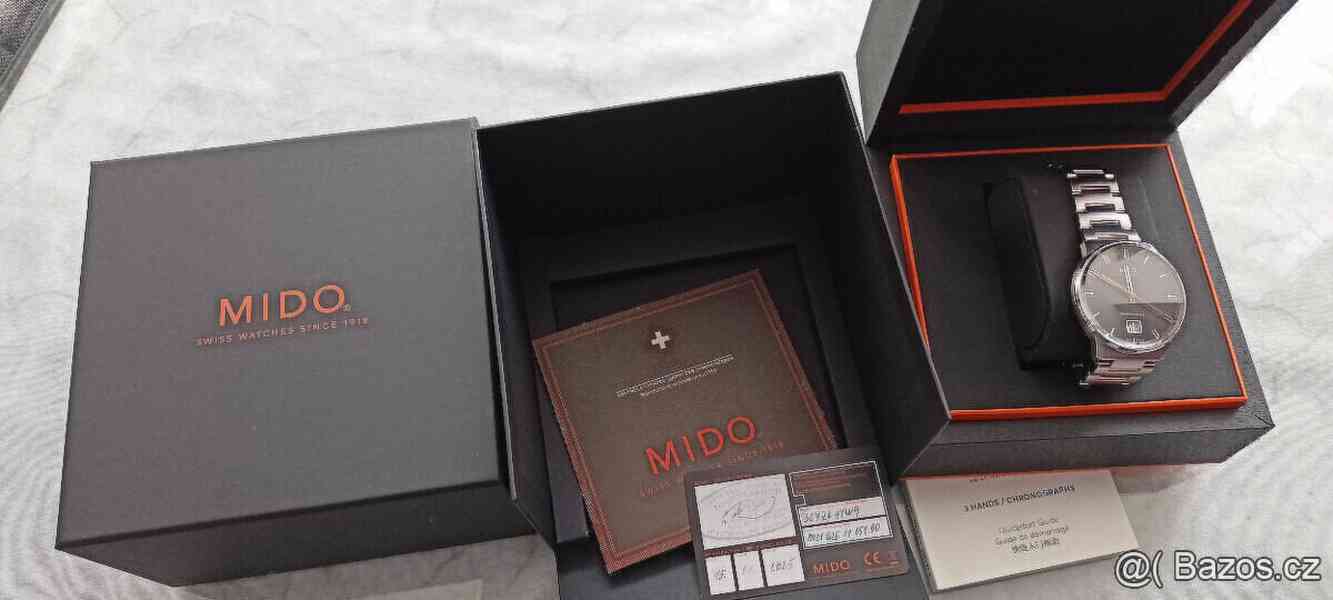 Švýcar.Mido Commander Big Date M021.626.11.051-Nové.Záruka.  - foto 7