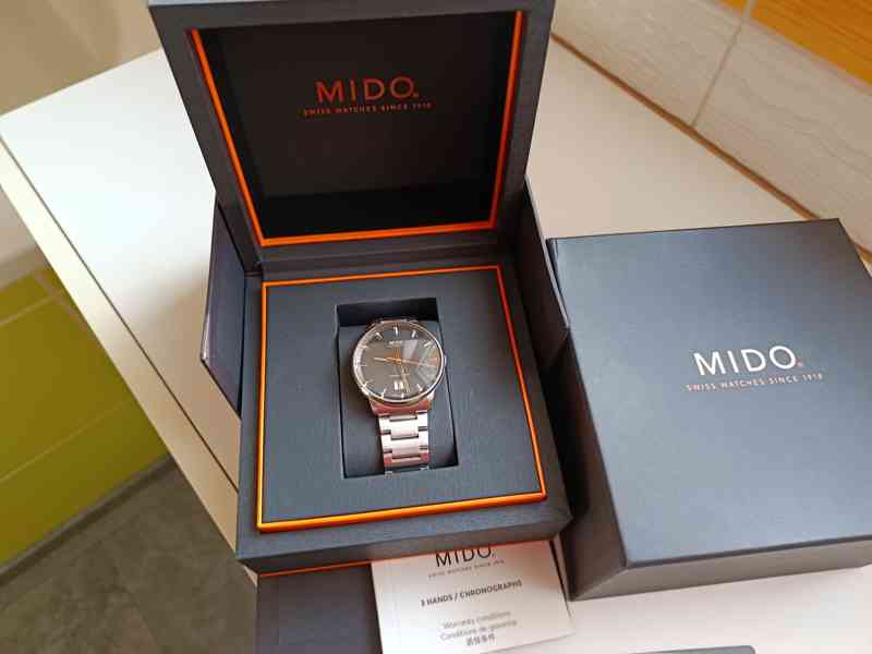 Švýcar.Mido Commander Big Date M021.626.11.051-Nové.Záruka.  - foto 20