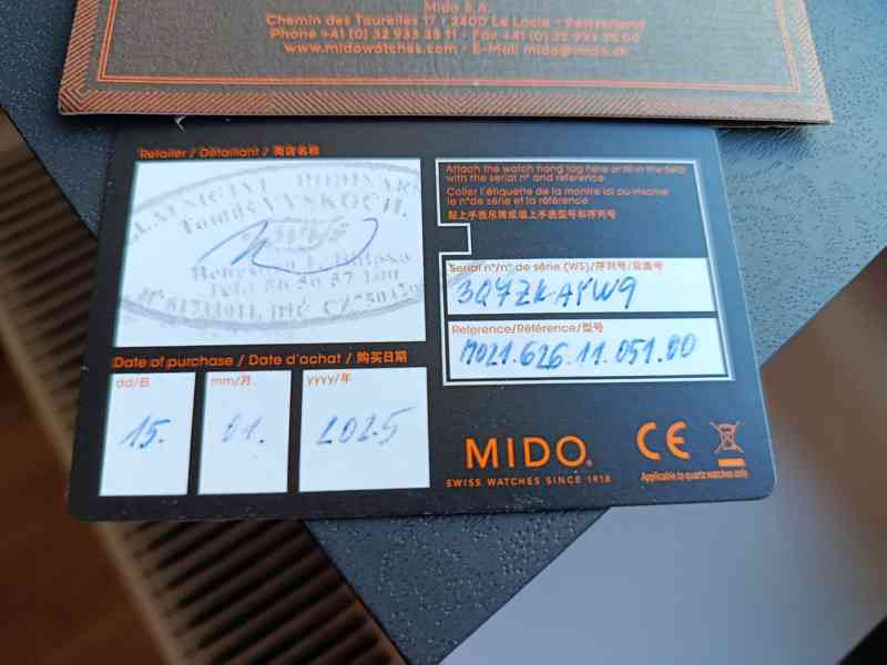 Švýcar.Mido Commander Big Date M021.626.11.051-Nové.Záruka.  - foto 27