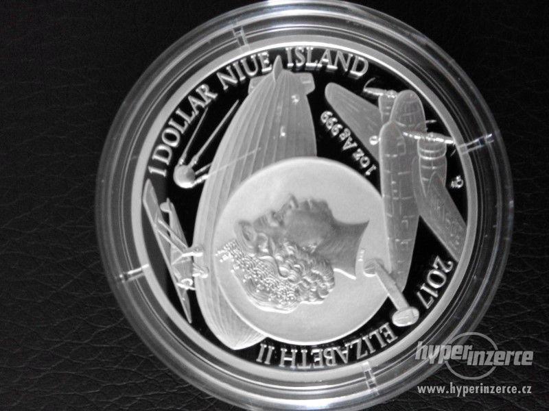 Stříbrná mince Charles Lindbergh - foto 4