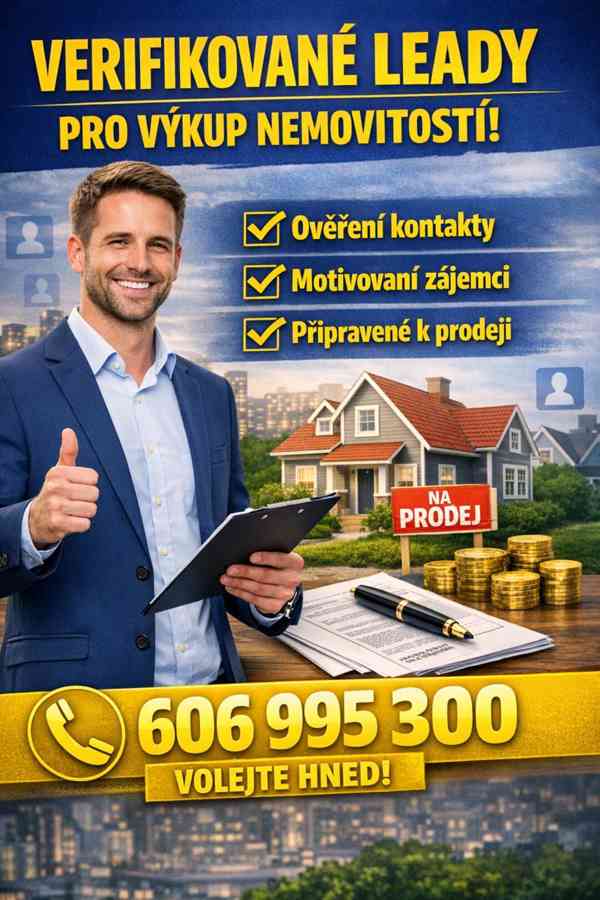 Verifikované leady pro výkup bytů a zadlužené nemovitosti - foto 2