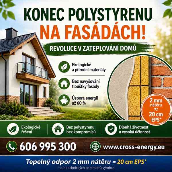Zateplení domů bez polystyrenu! Protiplíšňové účinky! Bomba!