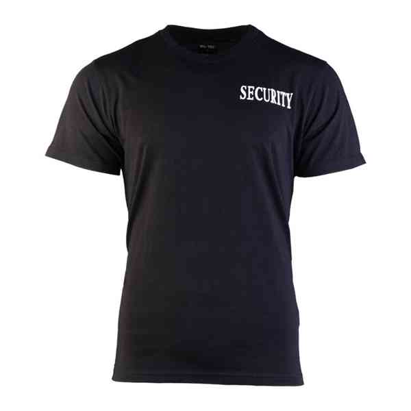 Tričko Mil-Tec Security - černé - foto 3