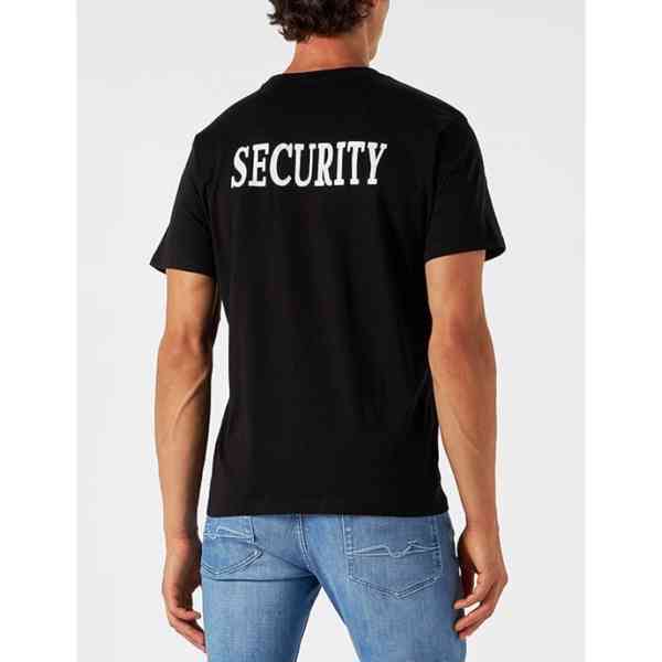 Tričko Mil-Tec Security - černé - foto 2