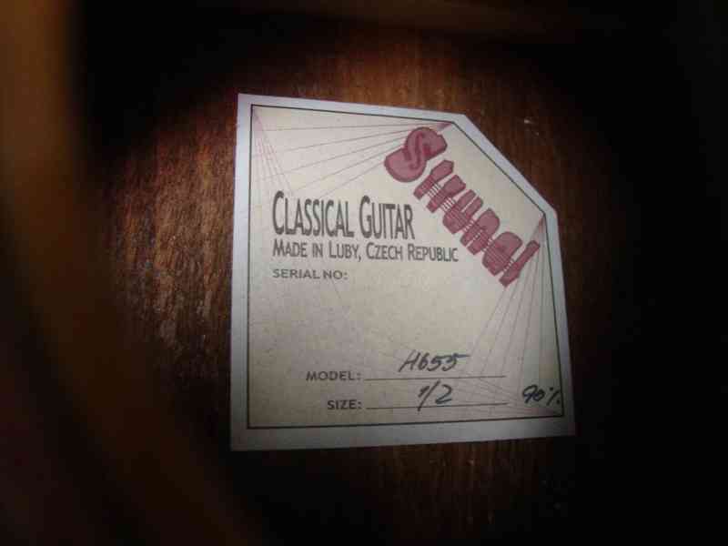 1/2 klasická kytara STRUNAL 4655 krásný stav pěkná pro dítě - foto 11