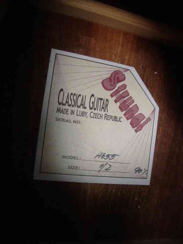 1/2 klasická kytara STRUNAL 4655 krásný stav pěkná pro dítě - foto 10