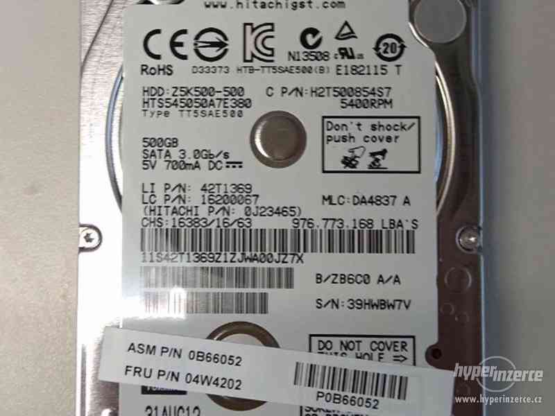 disk 2.5" Hitachi 500GB otestovany - foto 1