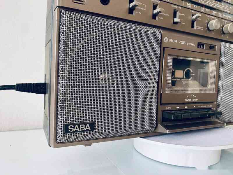 Radiomagnetofon/boombox Saba RCR 756, rok 1980 - foto 7