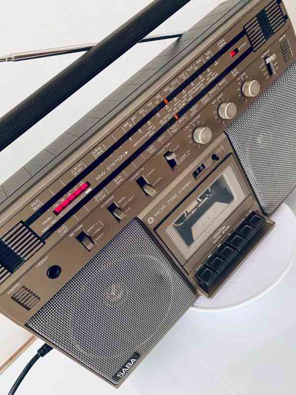 Radiomagnetofon/boombox Saba RCR 756, rok 1980 - foto 12