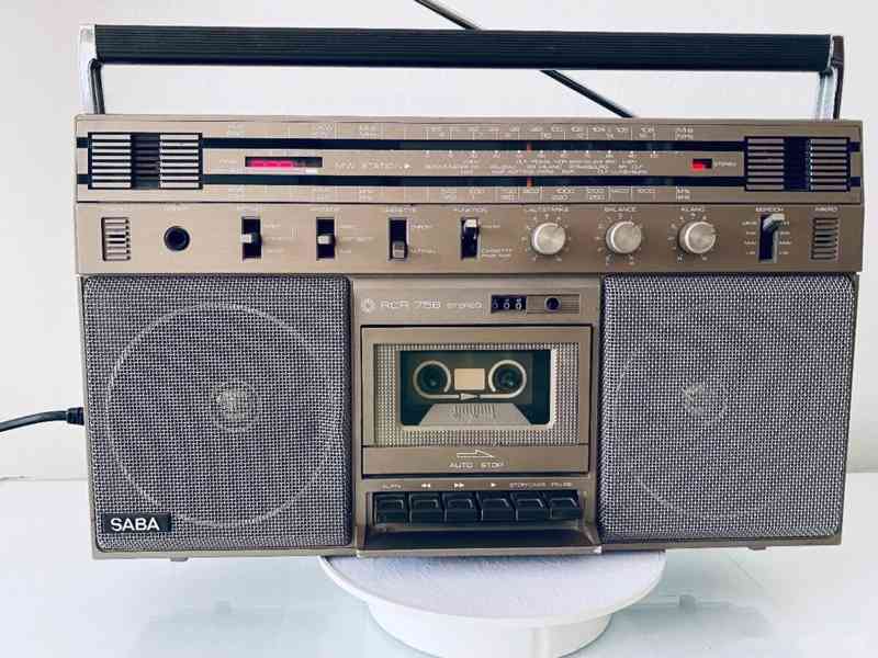 Radiomagnetofon/boombox Saba RCR 756, rok 1980 - foto 2