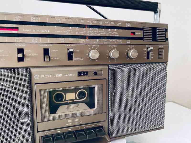 Radiomagnetofon/boombox Saba RCR 756, rok 1980 - foto 4