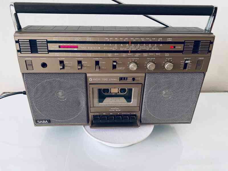 Radiomagnetofon/boombox Saba RCR 756, rok 1980 - foto 10