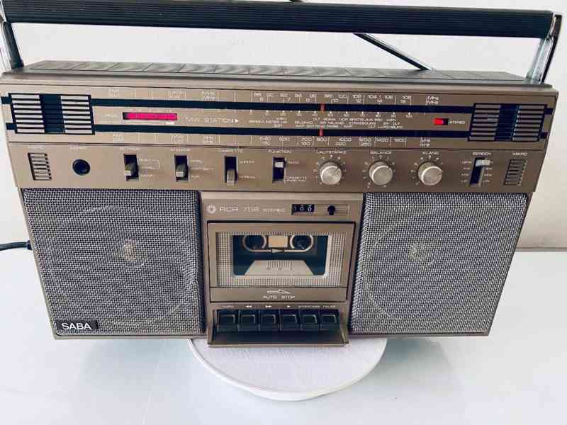 Radiomagnetofon/boombox Saba RCR 756, rok 1980 - foto 9