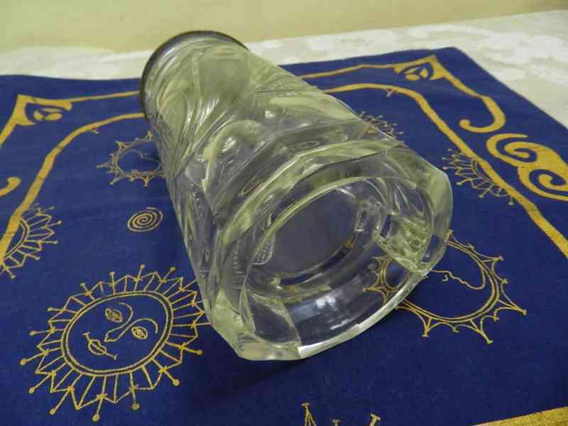 Krásný starý broušený Korbel Krýgl Winter Monogram cejch  - foto 8