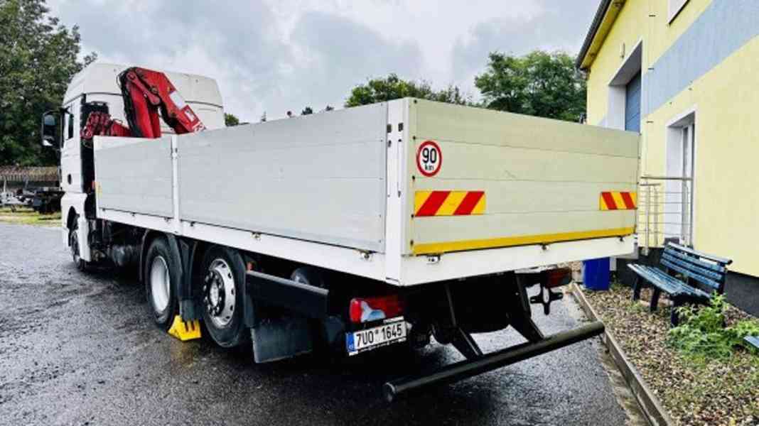 Eur4 valník 6x2 MAN +ruka HMF 12tm / 12m dosah HR - foto 4