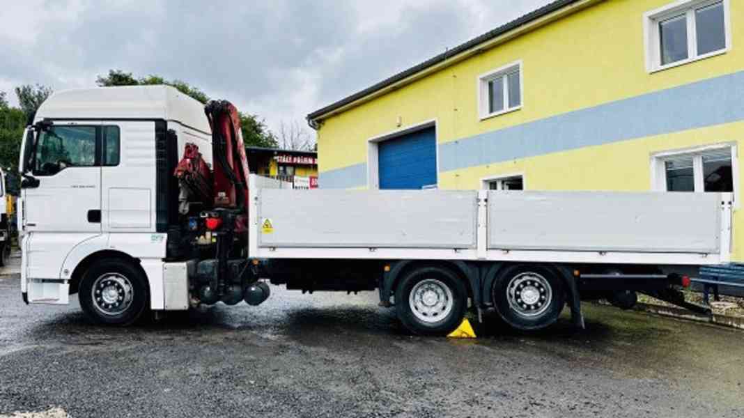 Eur4 valník 6x2 MAN +ruka HMF 12tm / 12m dosah HR - foto 3
