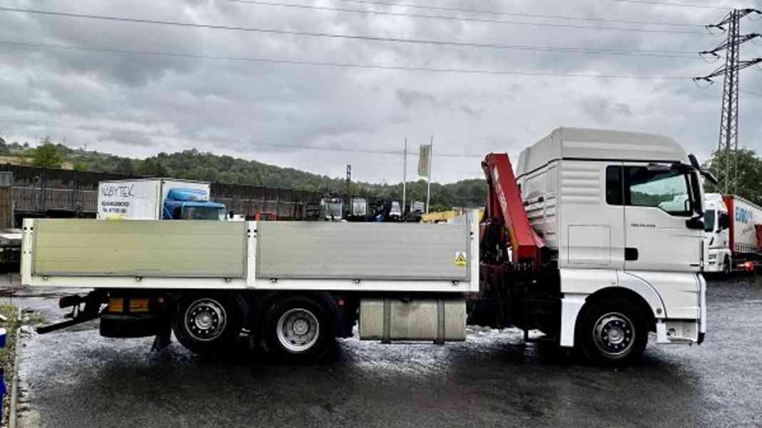 Eur4 valník 6x2 MAN +ruka HMF 12tm / 12m dosah HR - foto 5