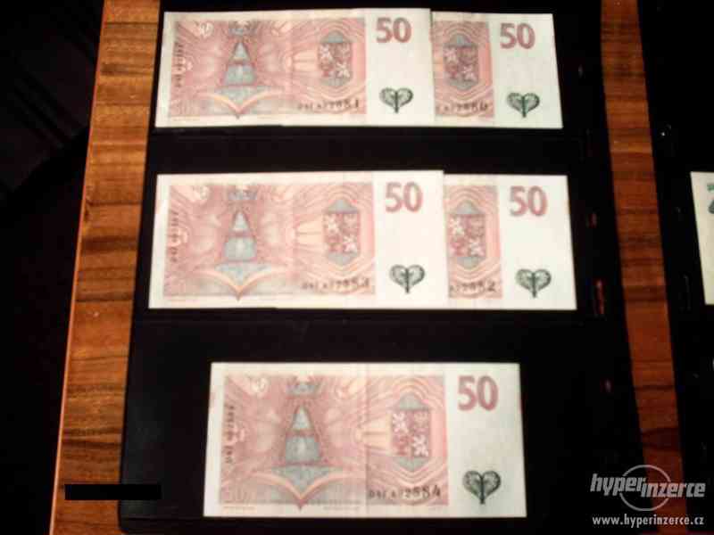Bankovky 50 a 20 korun českých - foto 1