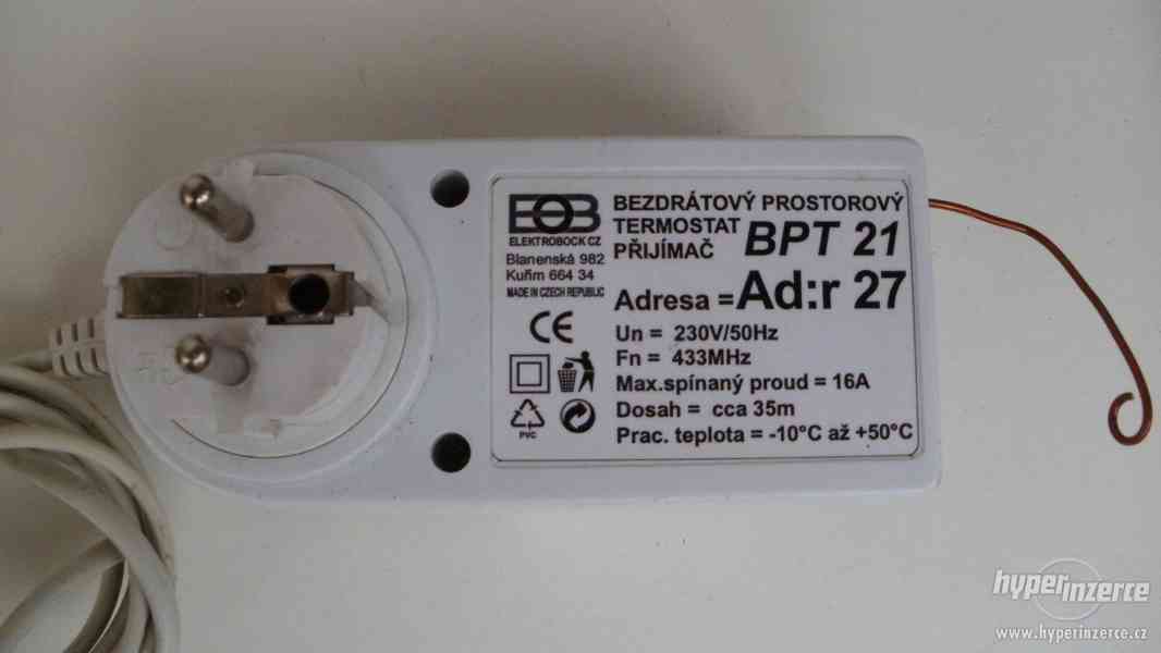 Bezdrátový prostorový termostat BPT 21 - foto 1
