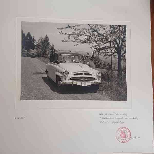 Škoda 440 Spartak originální tovární fotografie z roku 1955 - foto 2