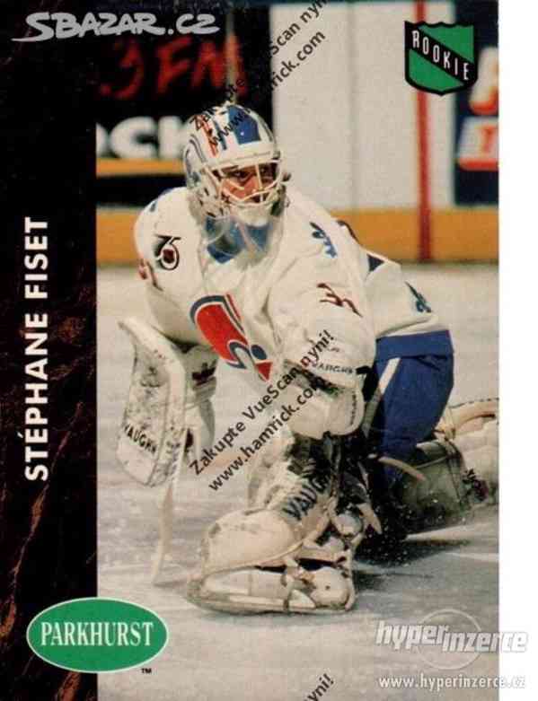 Stephane Fiset - Quebec Nordiques kartička Parkhurst NHL