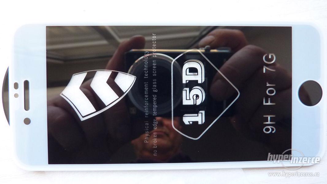 iPhone 7-ochranné 15D sklo,bílé, černé - foto 3