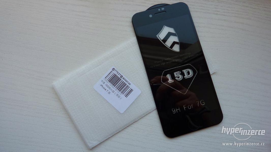 iPhone 7-ochranné 15D sklo,bílé, černé - foto 4