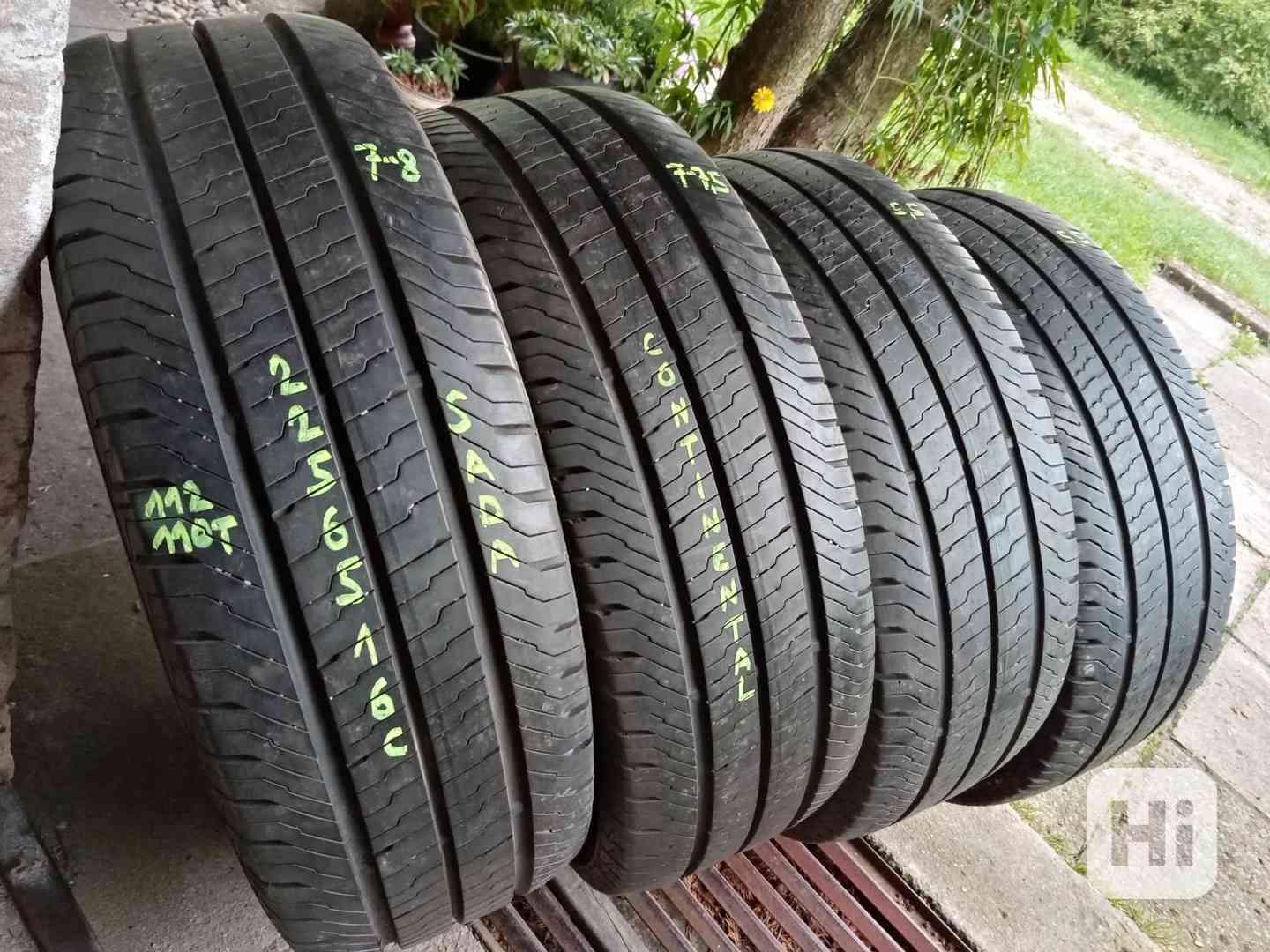Letní pneu 4kusy 225/65/16C vzorek 80% CONTINENTAL - dobírka - foto 1