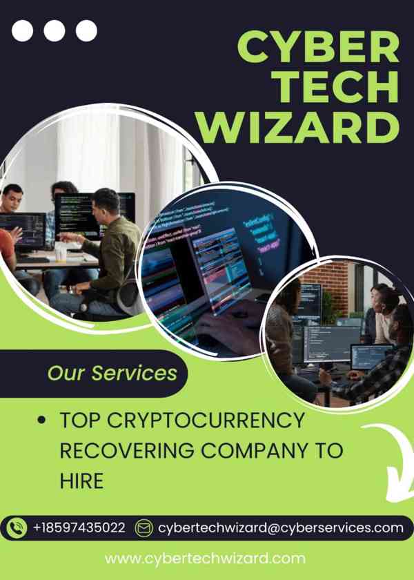 CONTACT THE TOP CRYPTO RECOVERY EXPERT NOW // CYBER TECH WIZ - foto 1