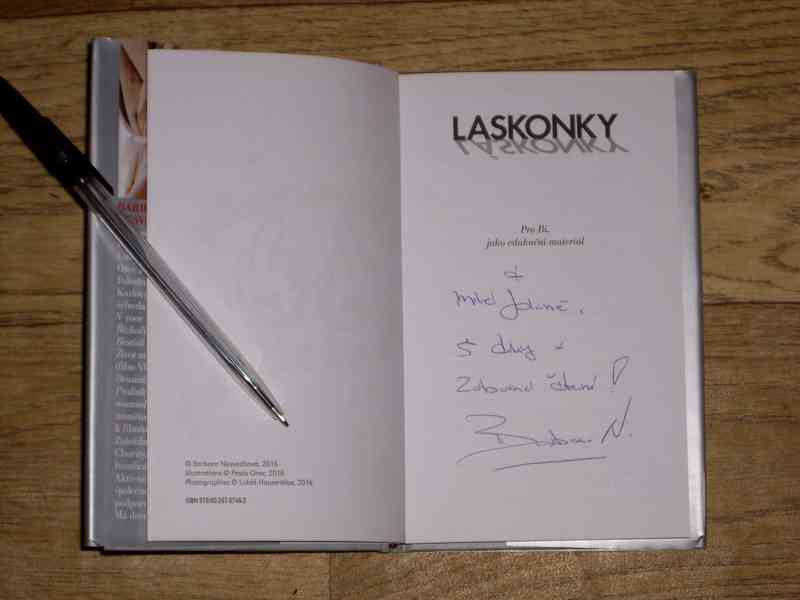 LASKONKY B. Nesvadbová AUTOGRAM signatura - foto 2