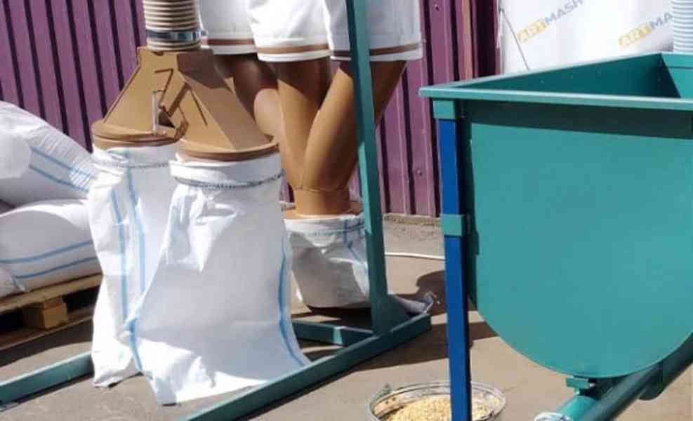 PRŮMYSLOVÝ MLÝNEK NA OBILÍ S CYKLÓNEM A VYSAVAČEM 11 kW - foto 2