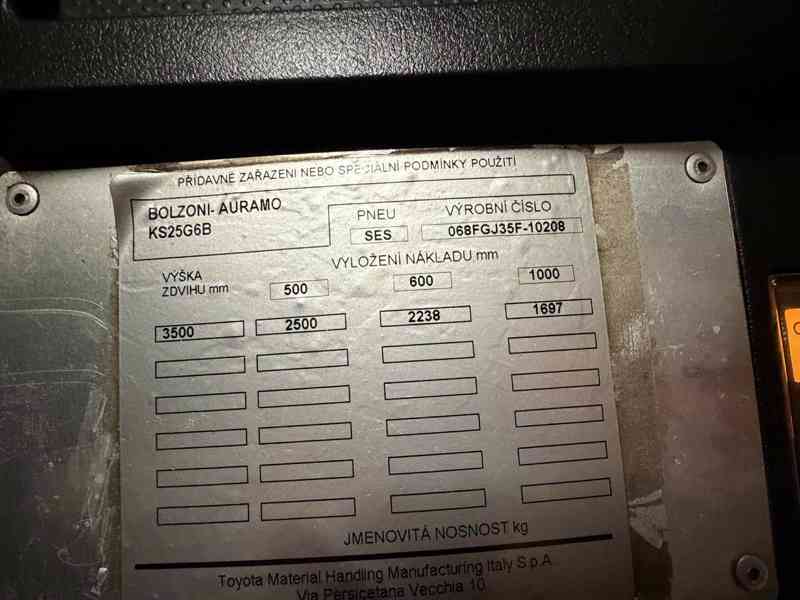 Vysokozdvižný vozík Toyota 06-8FGJ35F - foto 9