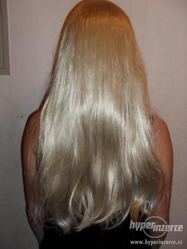 Nejdelší paruka,paruky nové sexy rovné-blond,černá-cca 75cm - foto 2