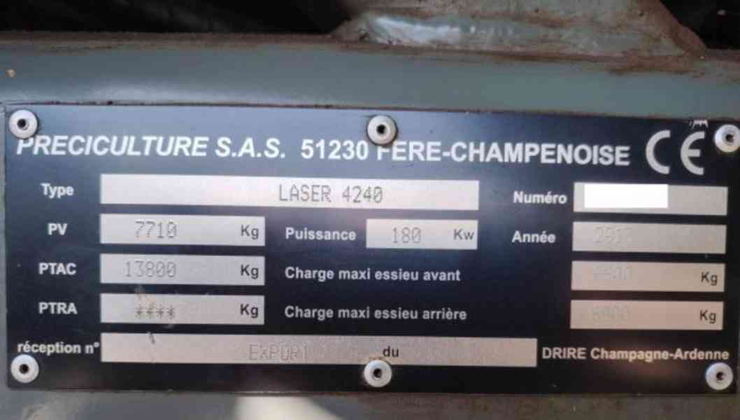 30m/5m3 agro postřikovač Tecnoma Laser 4240 s SPZ - foto 6
