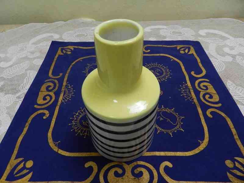 Stylová keramická Váza s pruhy Brusel Kravsko - foto 2