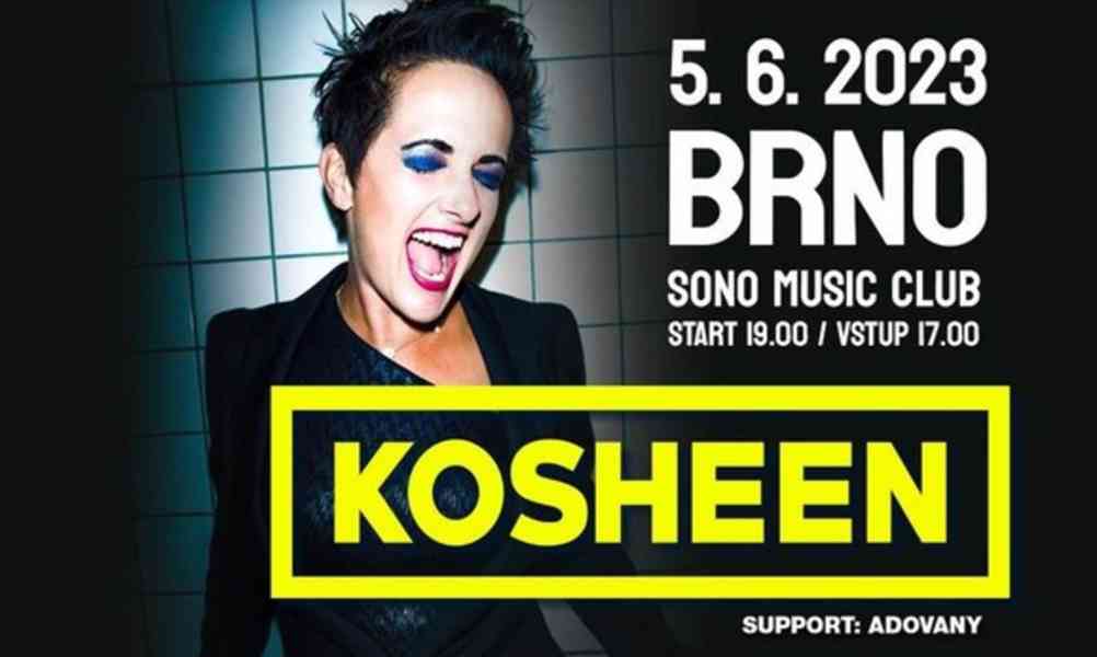 dvě vstupenky na koncert Kosheen v Brně