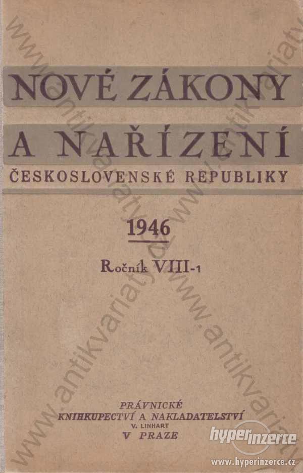 Nové zákony a nařízení československé rep. 1946 - foto 1