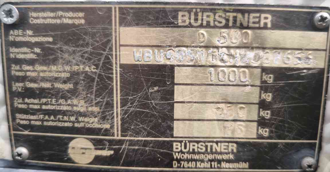 Pěkný a čistý Burstner 500 na pevné stání. Odvoz možný. - foto 15