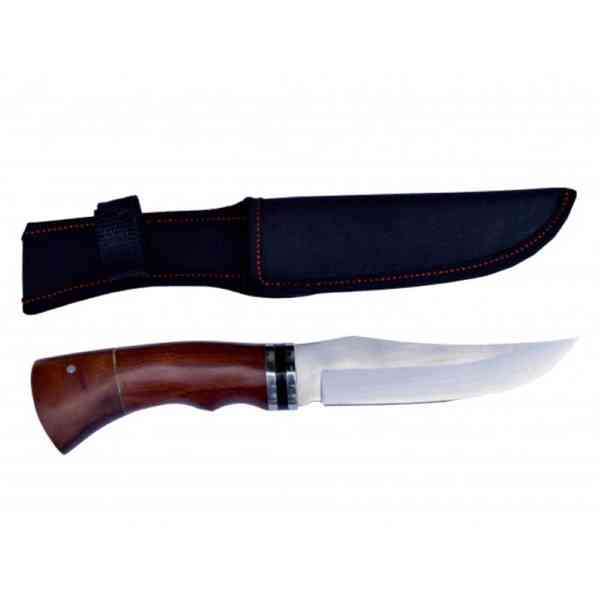 Lovecký nůž rosewood Black stripe 2 s nylonovým pouzdrem - foto 2