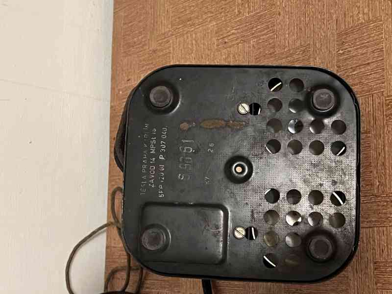 Historický (retro ) telefon TESLA Karlín – 50.léta,Kompletní - foto 6