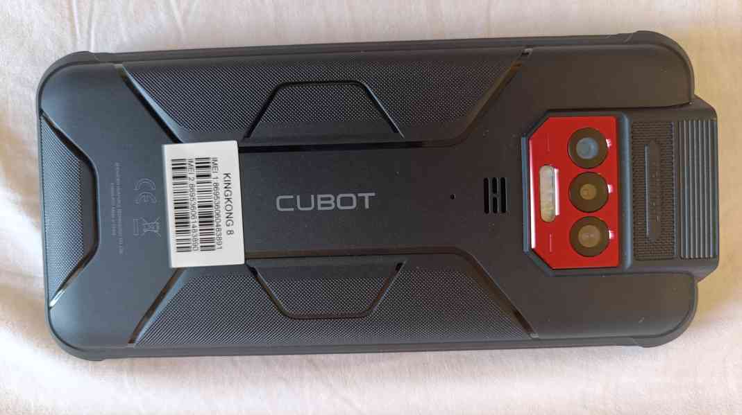 Cubot King Kong 8, 6GB+6GB virtuálně/256GB Black Red - foto 2