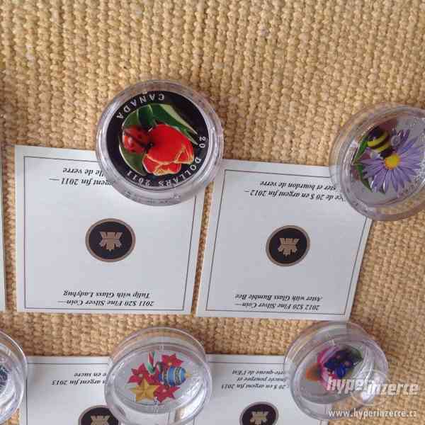 Sbirka stribrnych minci s Muranskym sklem - foto 4