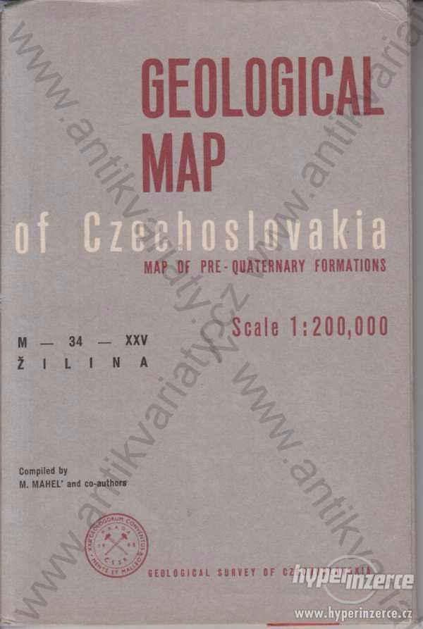 Geological Map of Czechoslovakia 1964 - foto 1