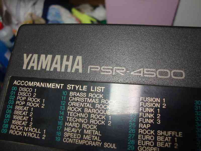 Elektrické klávesy varhany syntezátor Yamaha PSR-4500 1989 - foto 6