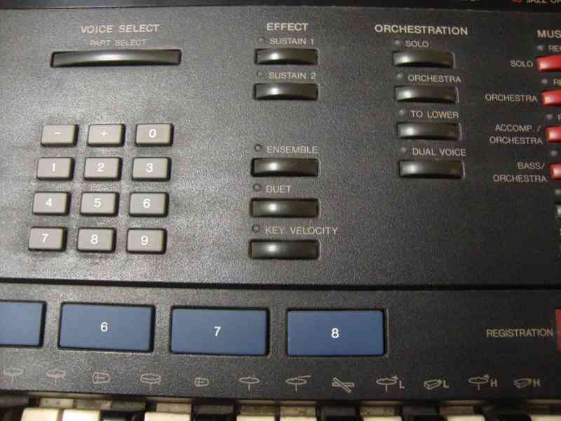 Elektrické klávesy varhany syntezátor Yamaha PSR-4500 1989 - foto 10