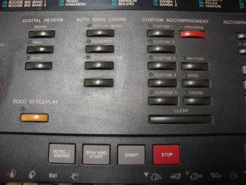 Elektrické klávesy varhany syntezátor Yamaha PSR-4500 1989 - foto 8