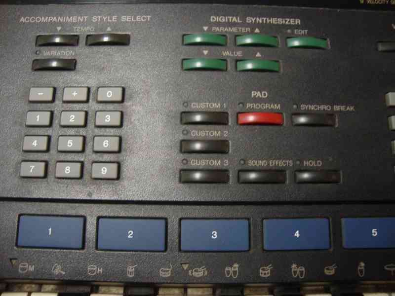 Elektrické klávesy varhany syntezátor Yamaha PSR-4500 1989 - foto 9